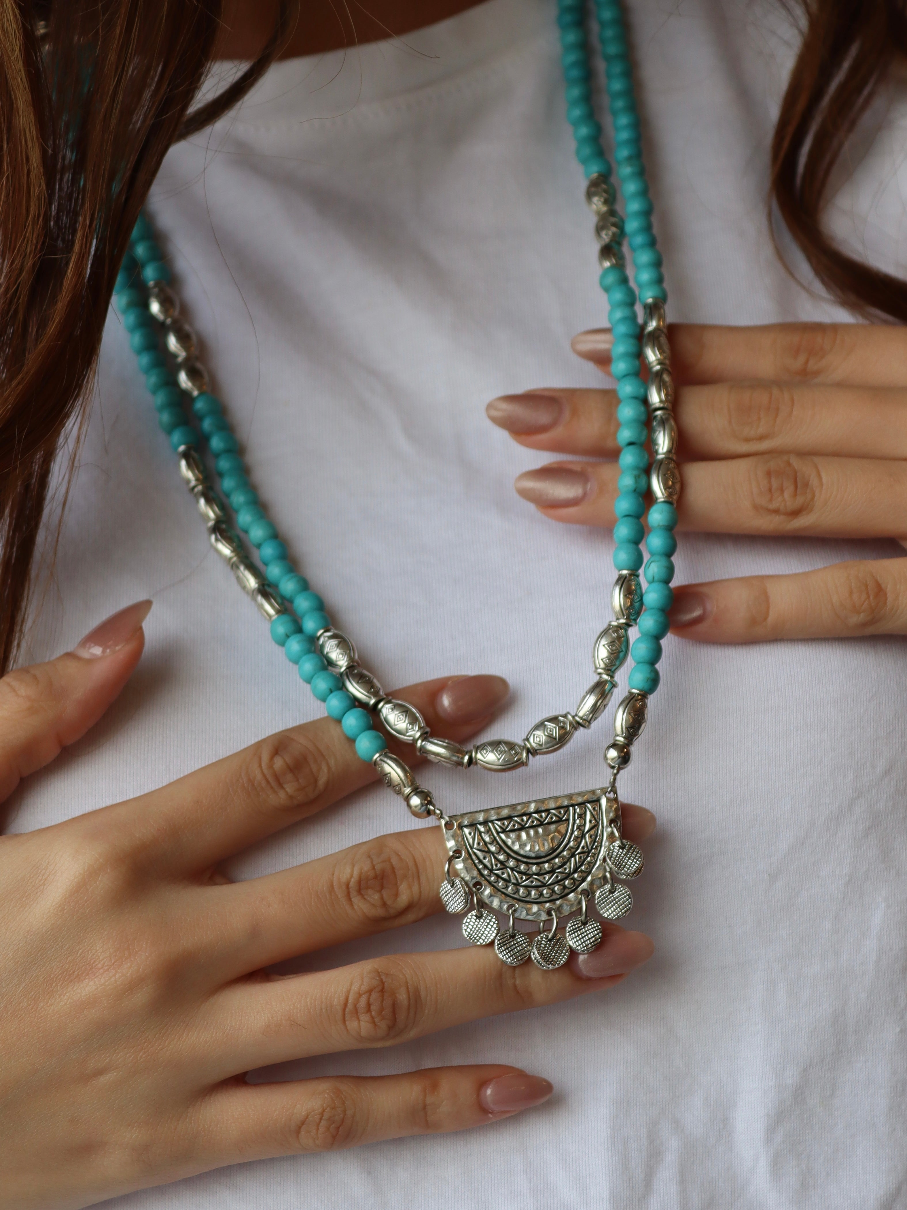 fayrouz necklace with silver pendant