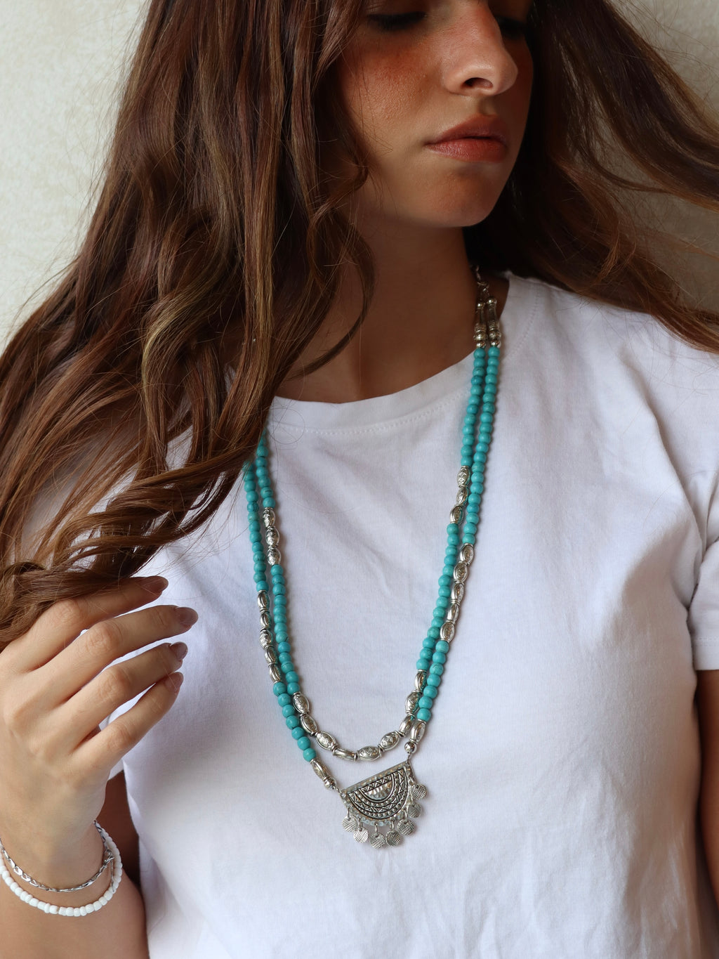 fayrouz necklace with silver pendant