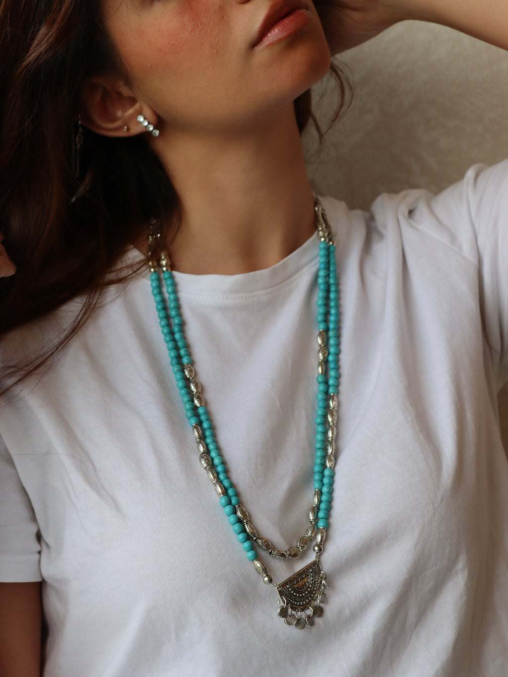 fayrouz necklace with silver pendant