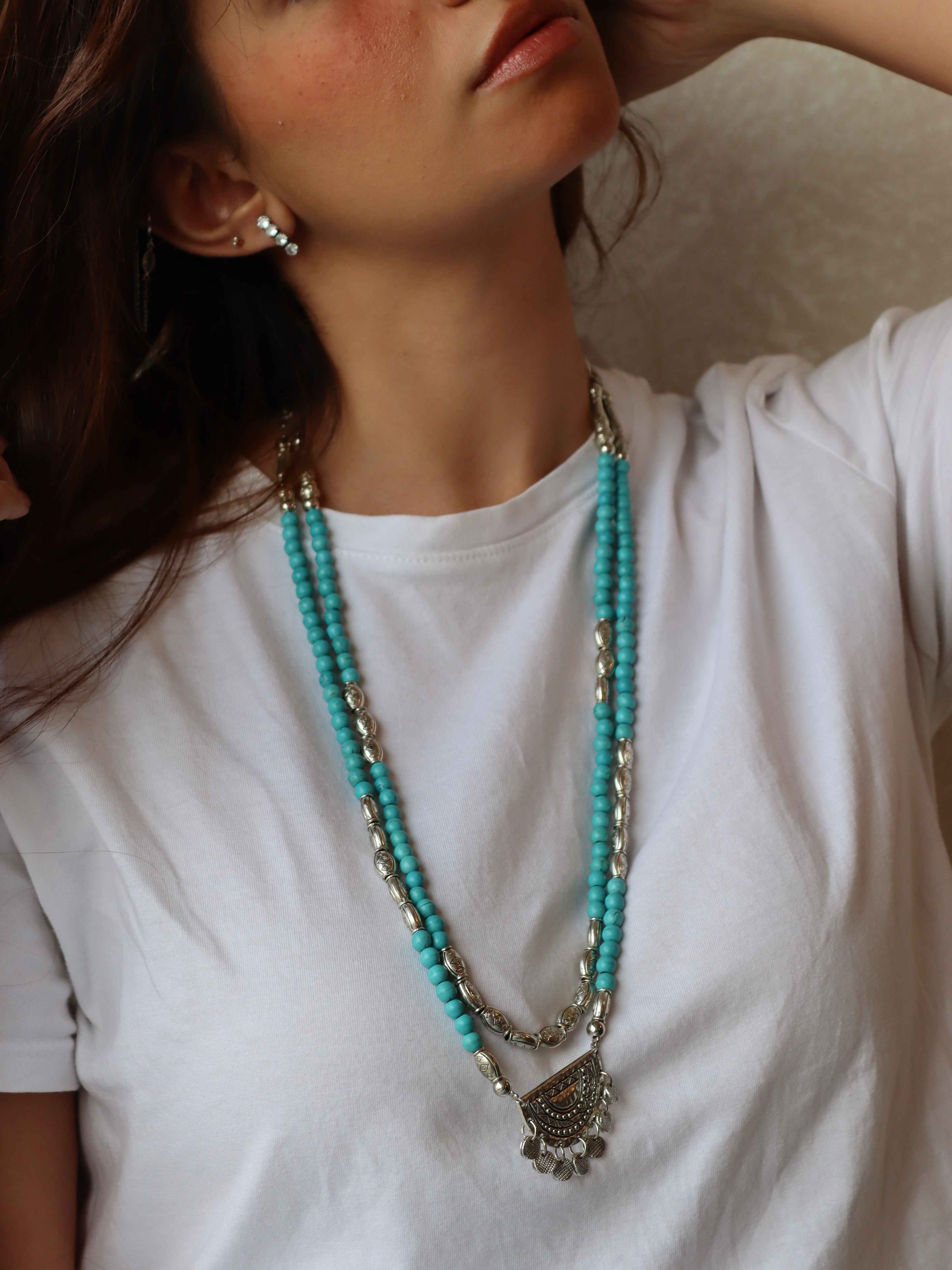 fayrouz necklace with silver pendant