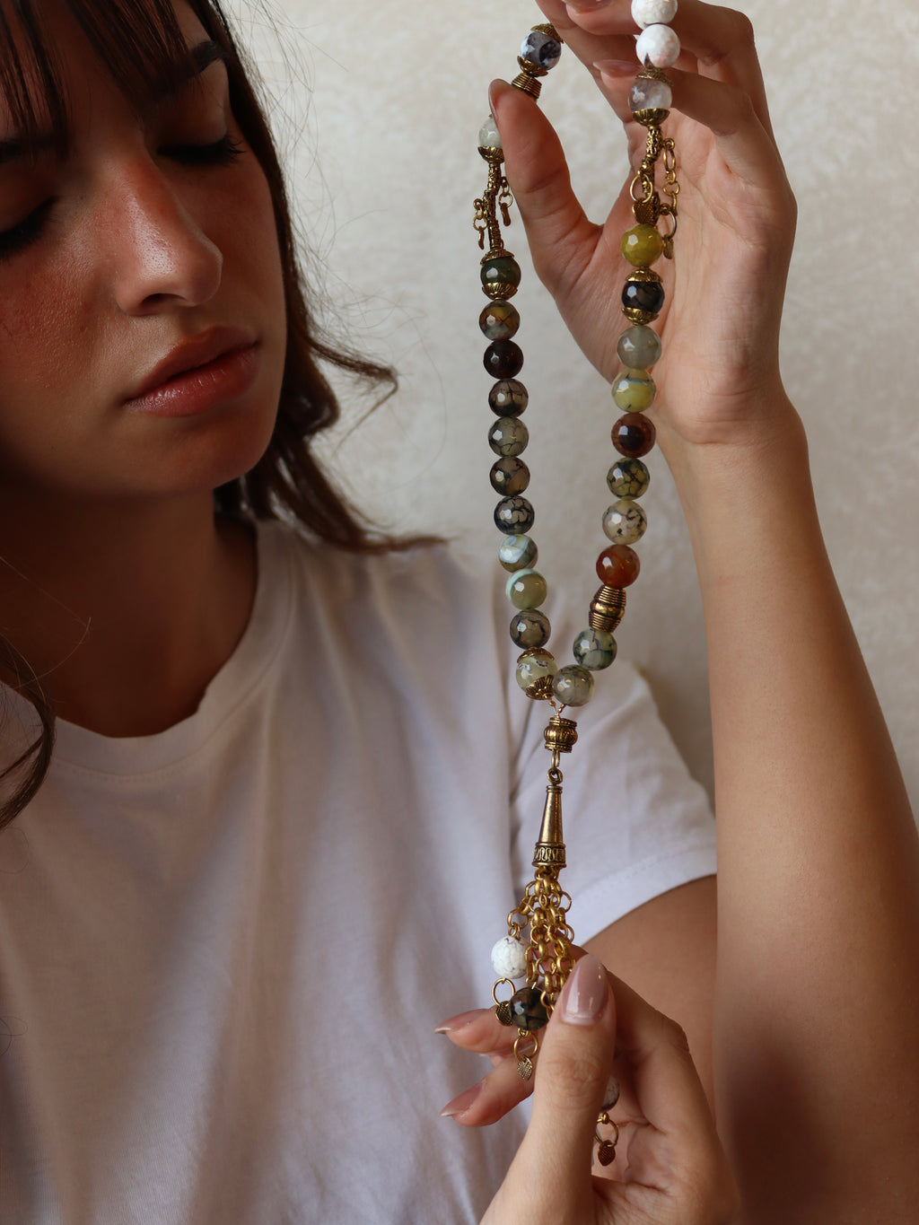 agate rosary