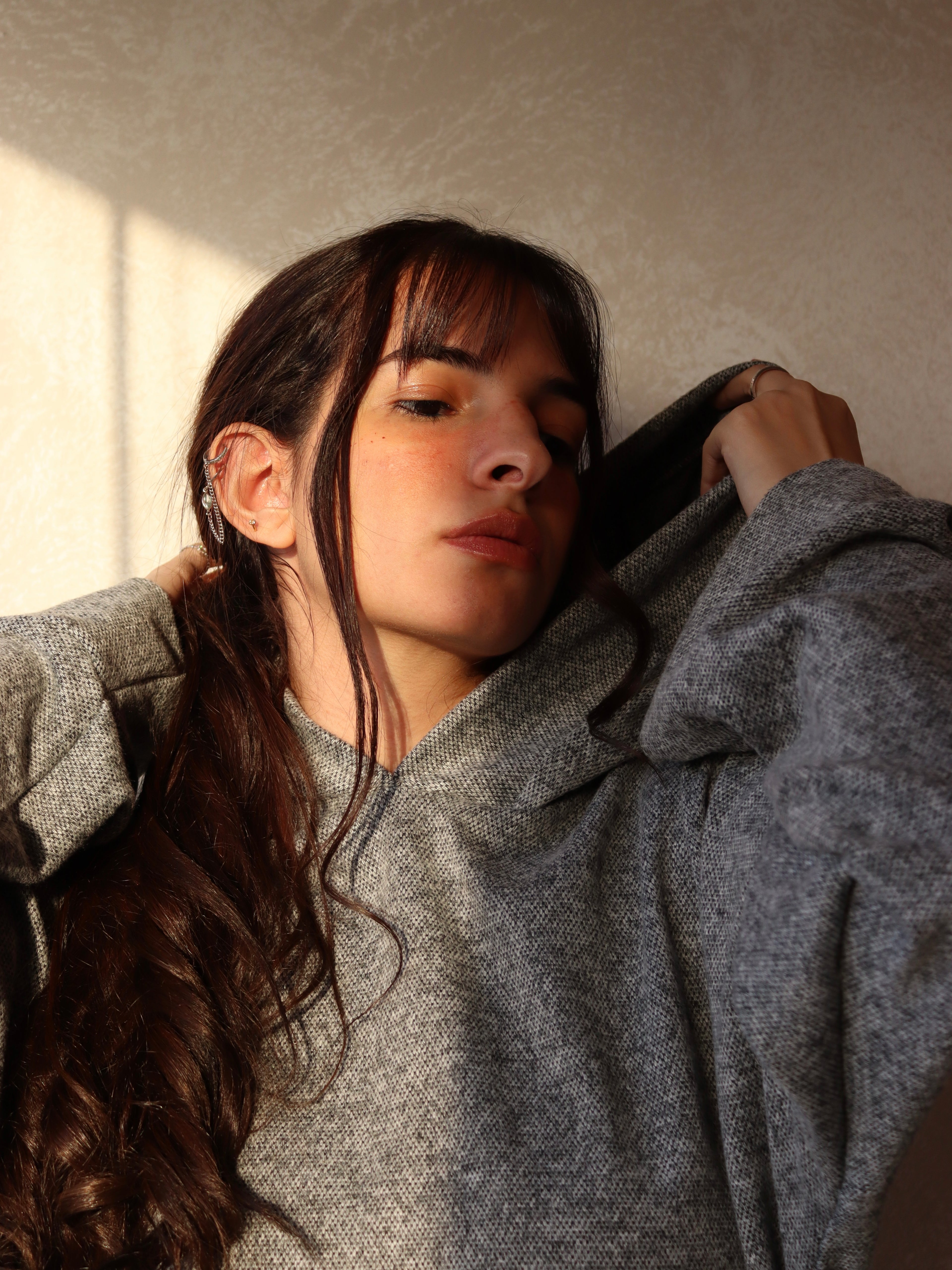 short dress in gray color