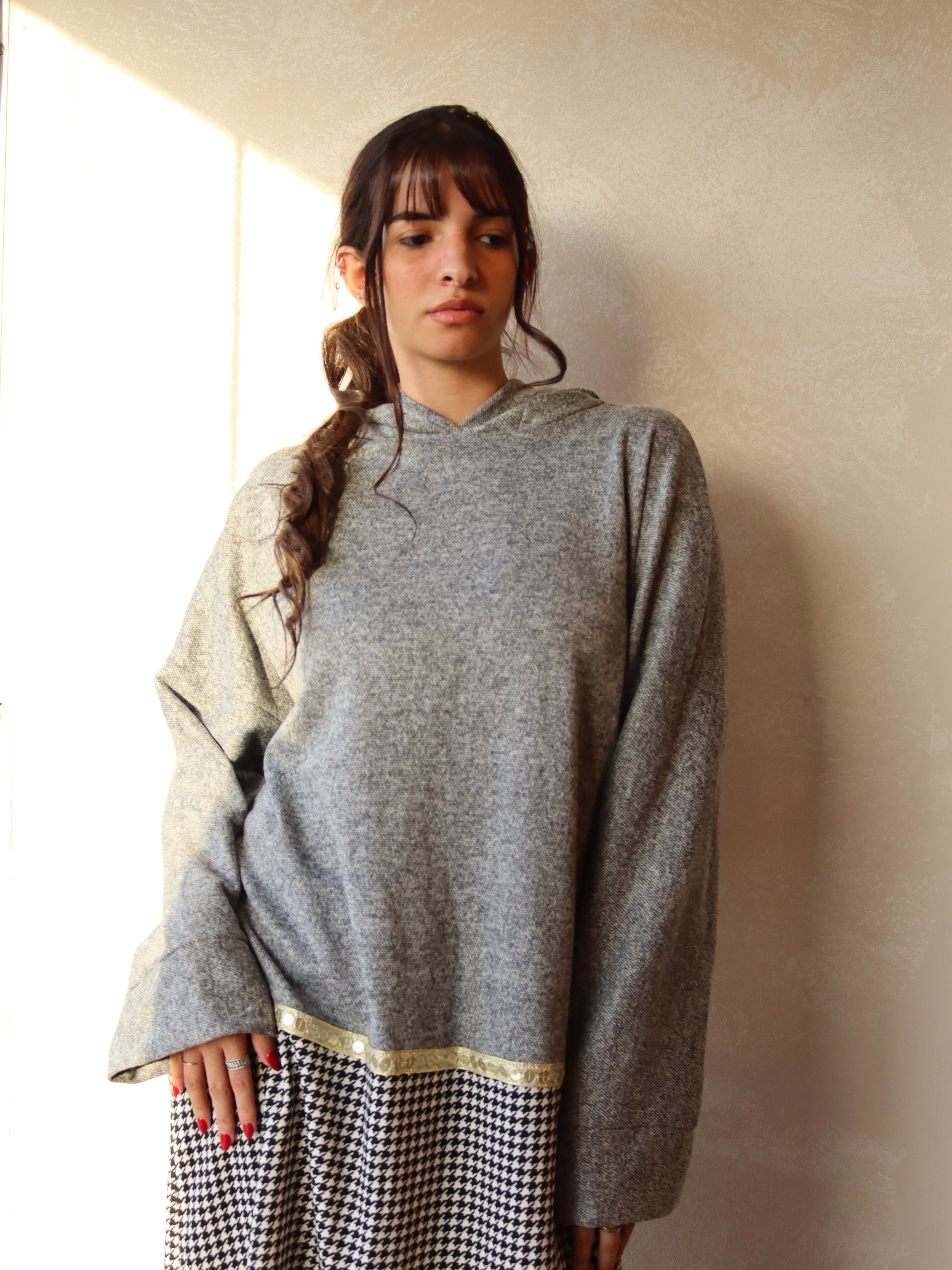 short dress in gray color