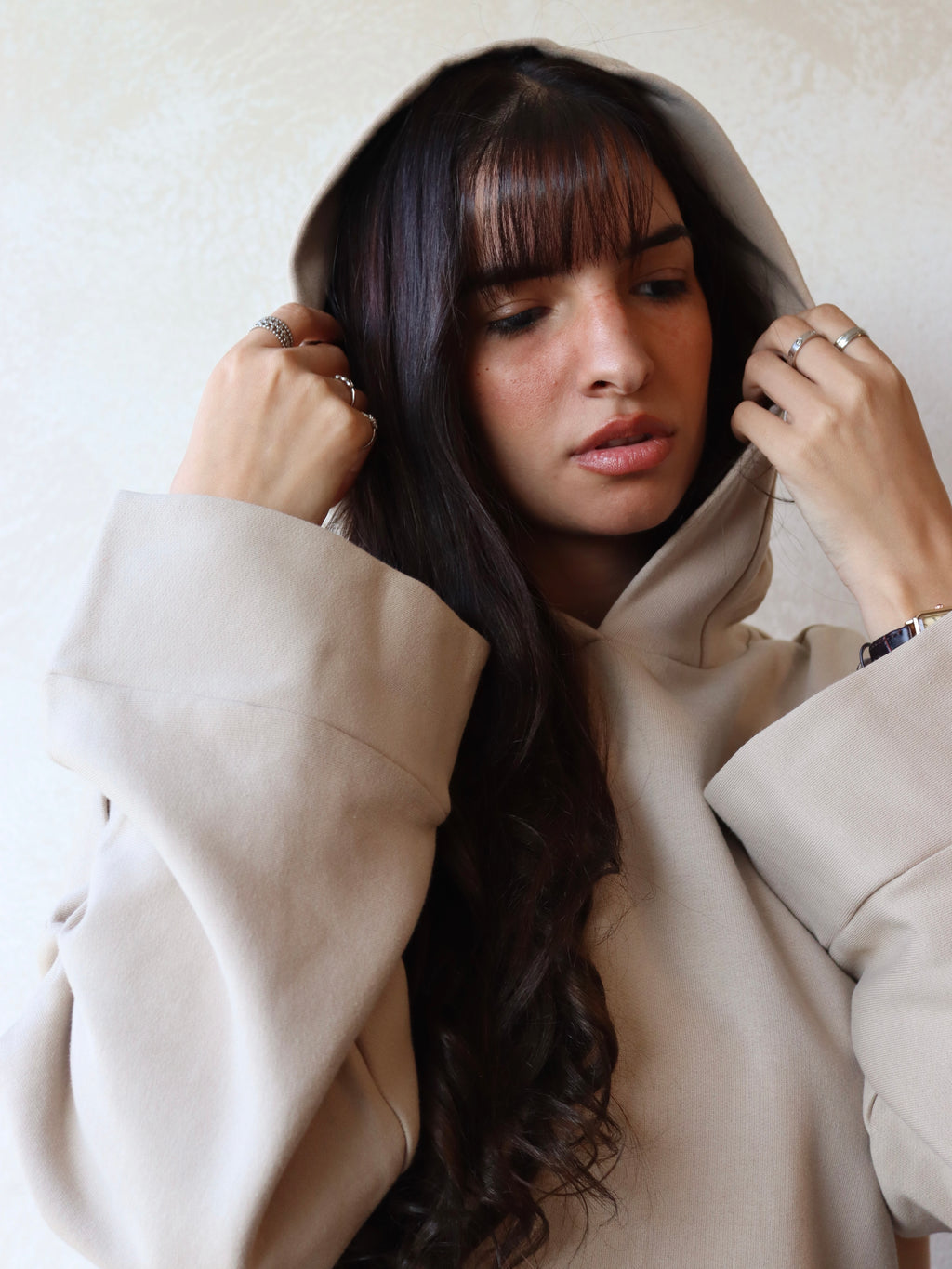 Pocket oversized hoodie | C047