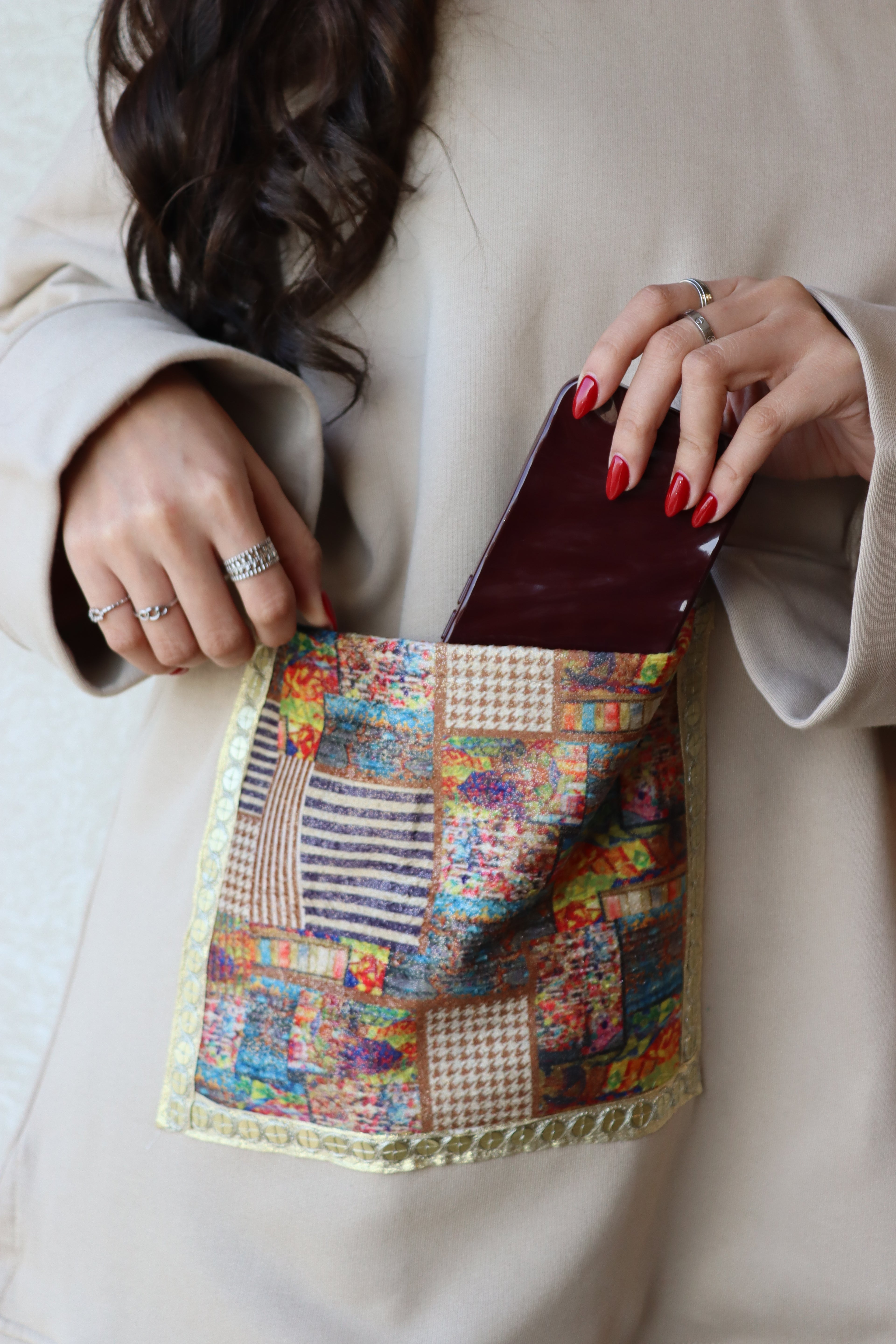 oversized hoodie in beige color