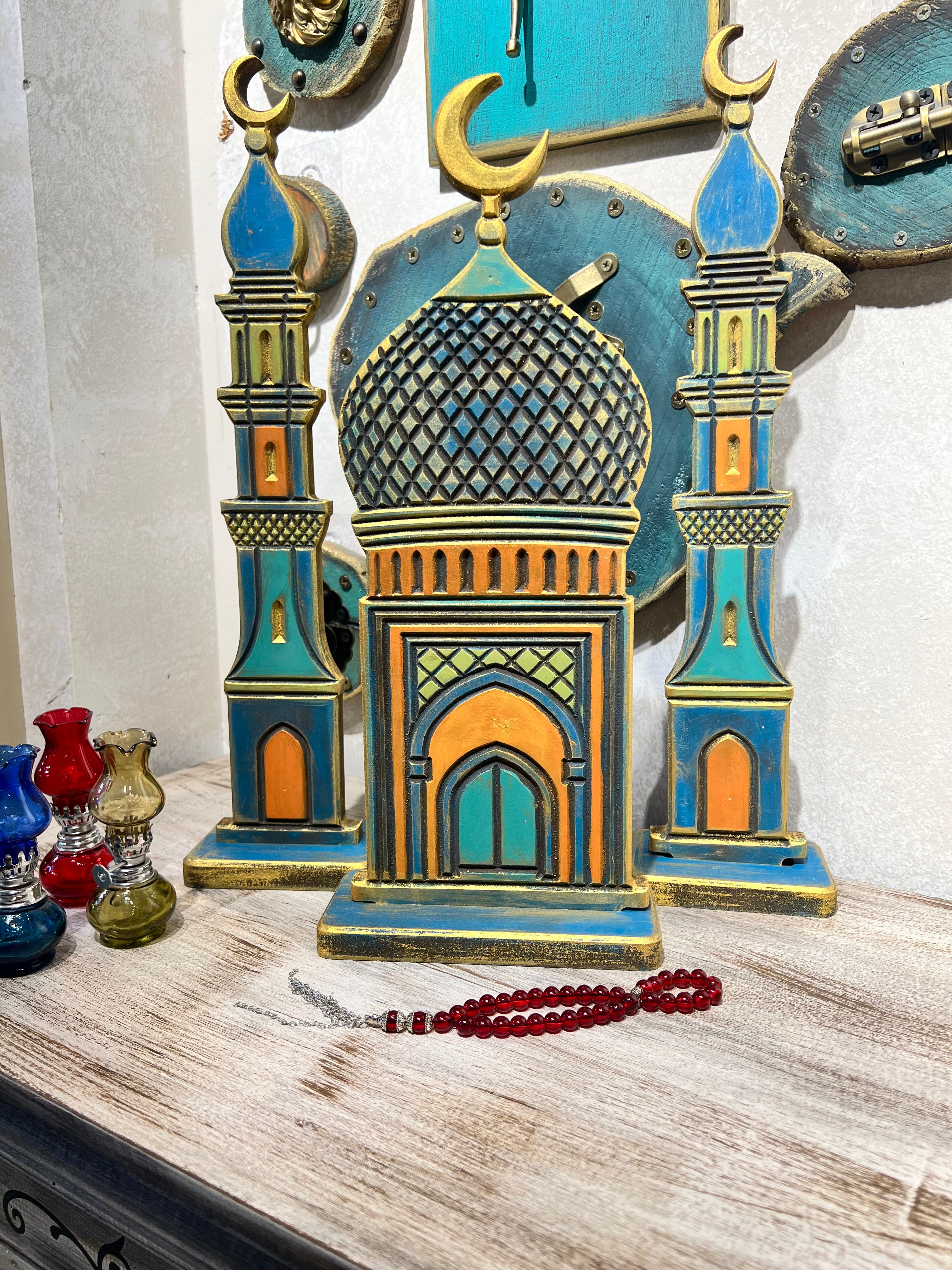 Small noor el mihrab in blue | Rd018