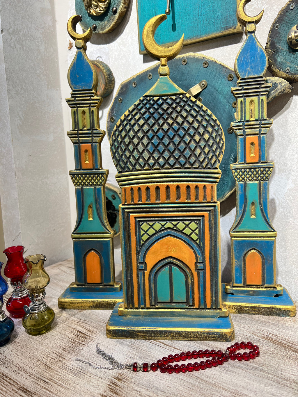 Small noor el mihrab in blue | Rd018