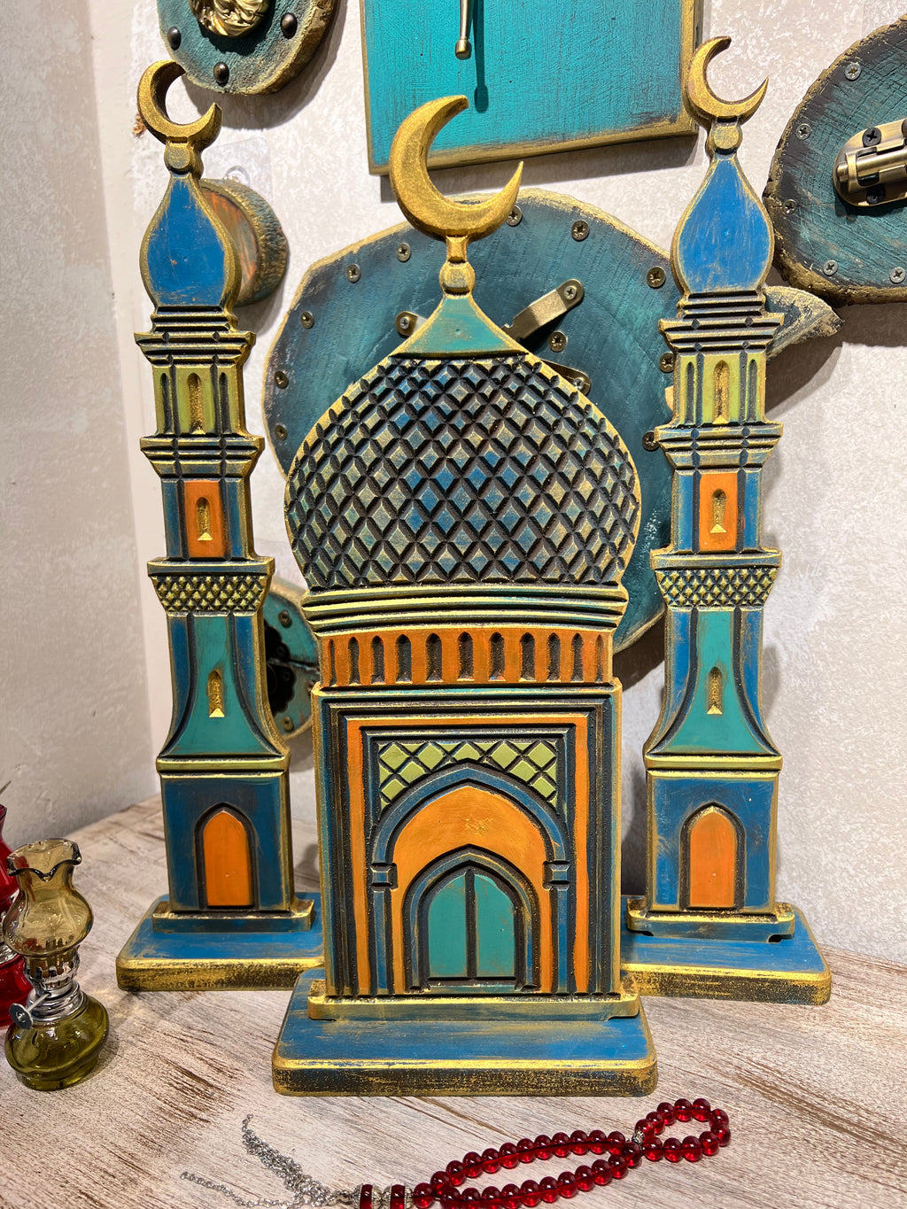 Small noor el mihrab in blue | Rd018