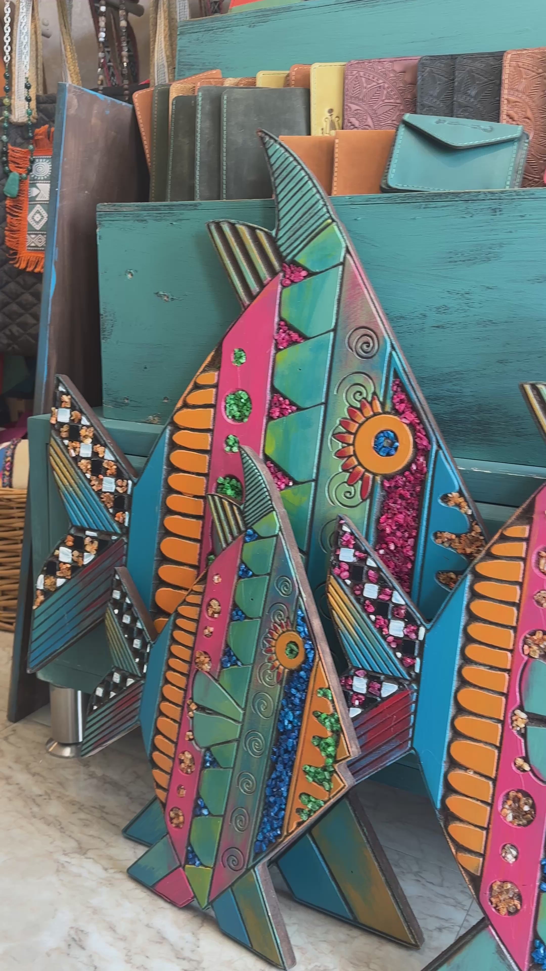 Fish set multi colored